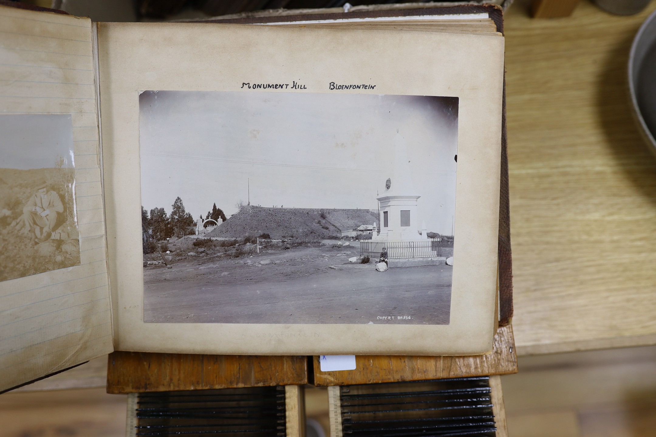 Six photograph albums and photographic slides, c.1907-1930s